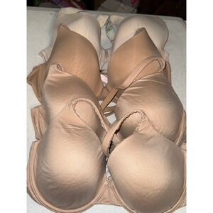 Victoria's Secret 34DD T-Shirt Lightly Lined Bras, Nude Smooth Everyday, 4 Pack